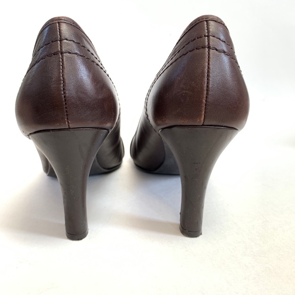 📦 MOVING SALE 🚛 Banana Republic🦉brown leather heels Size 10 - Picture 6 of 7